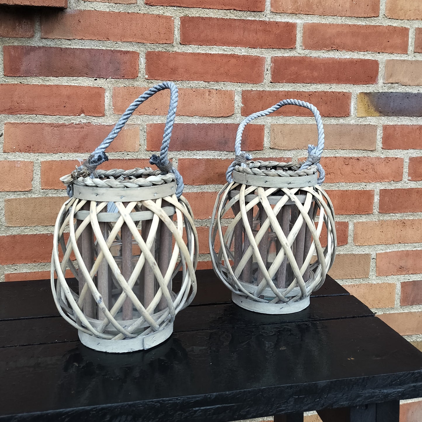 Lanterne sæt á 2 stk, Ø 18 cm x H 20 cm