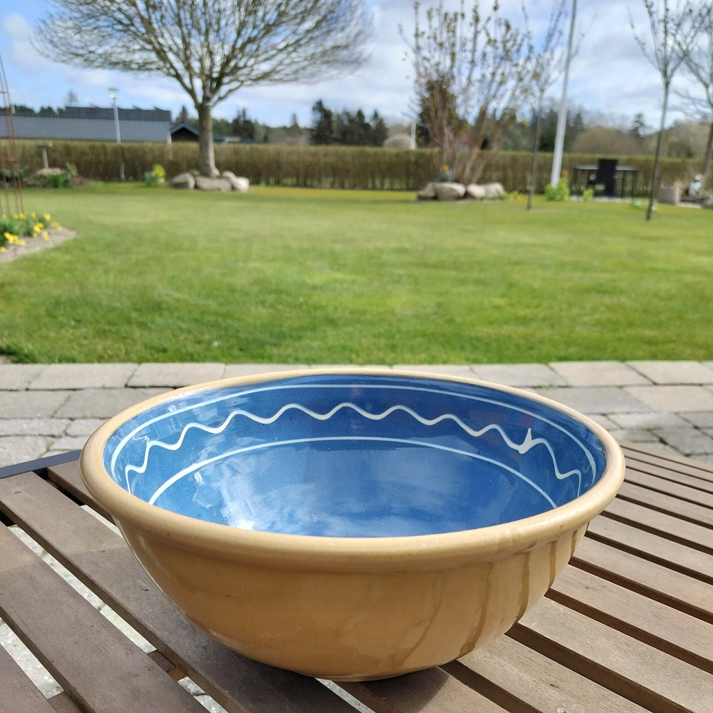 Secondhand - Lerfad fra Abbernæs Potteri Ø 30 cm