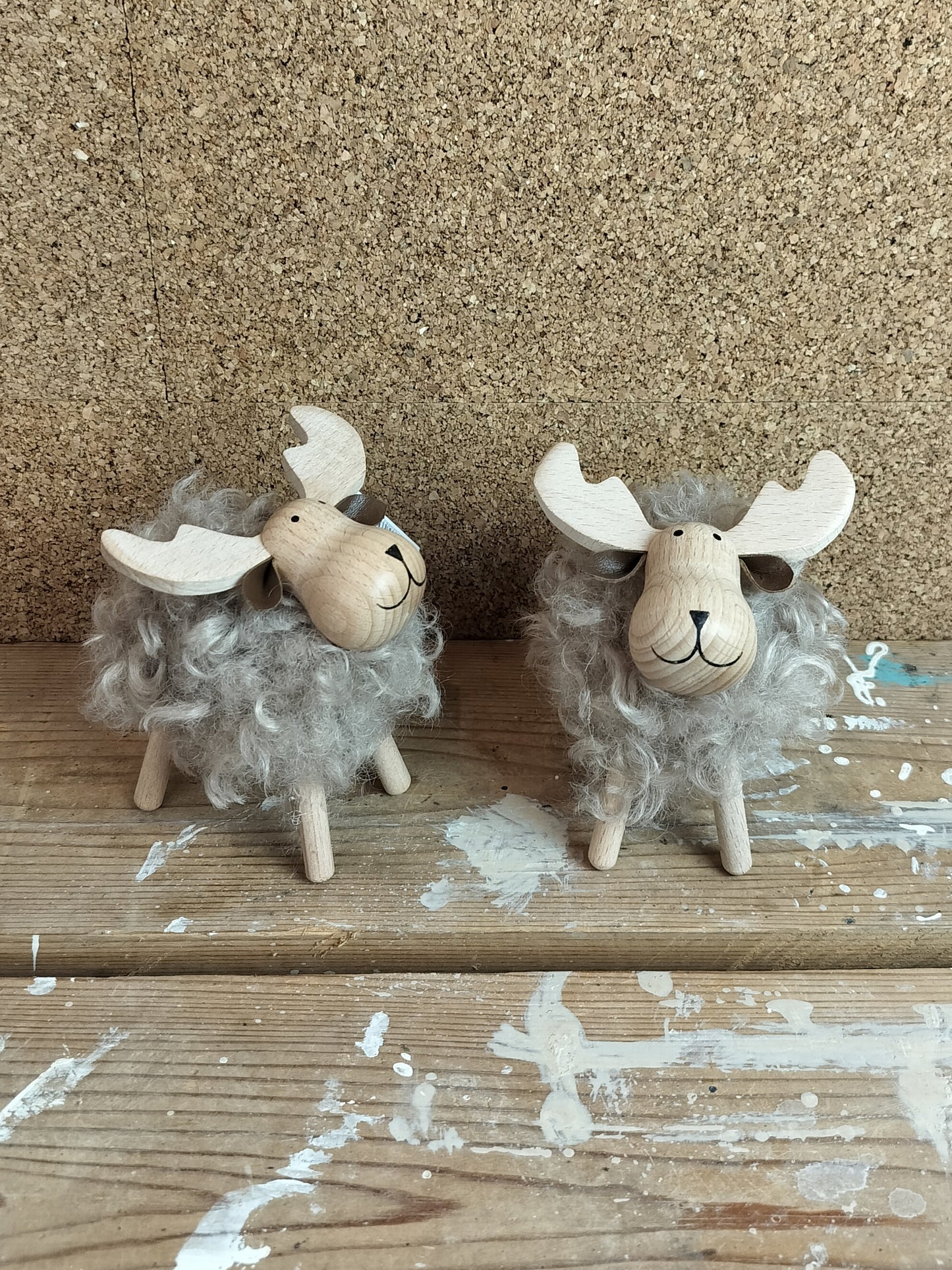 elge med brun pels 2 stk.