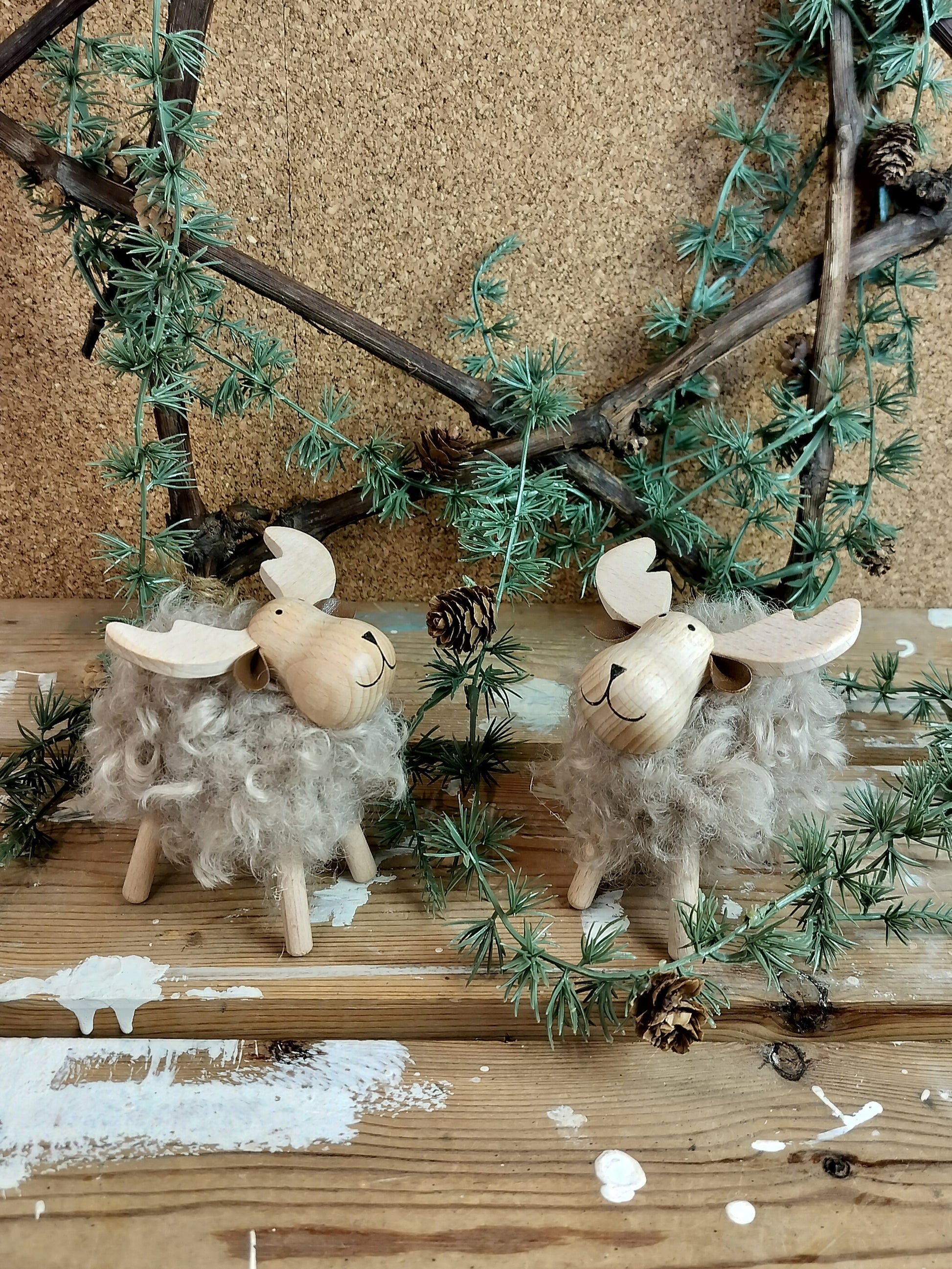 elge med brun pels 2 stk.