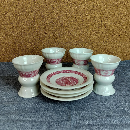 Secondhand - Espresso kop med underkop 4 sæt fra Bach Collection