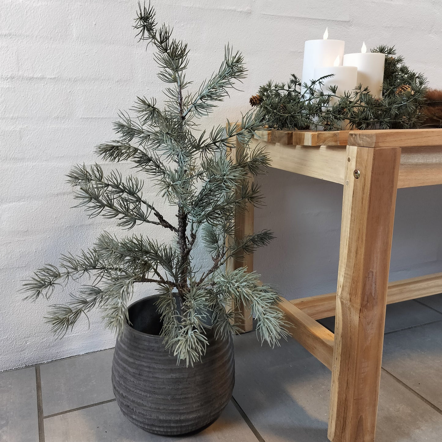 Potteskjuler i grå 16 x 21 cm