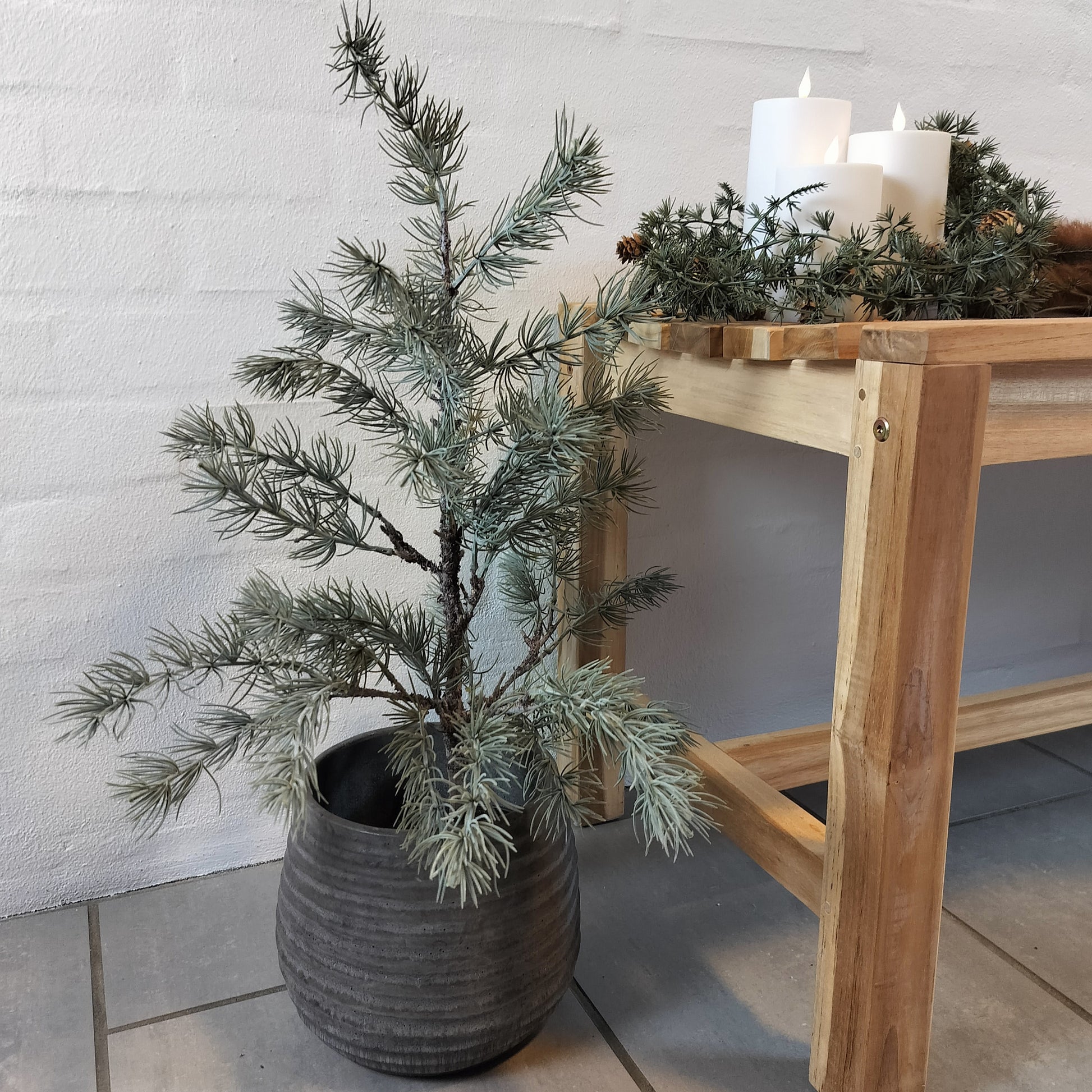 Potteskjuler i grå 16 x 21 cm