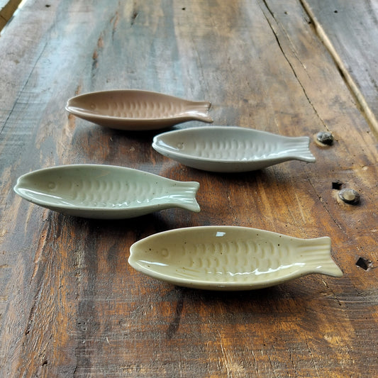 Ib Laursen - Fiskeskåle 4 stk. i forskellige farver