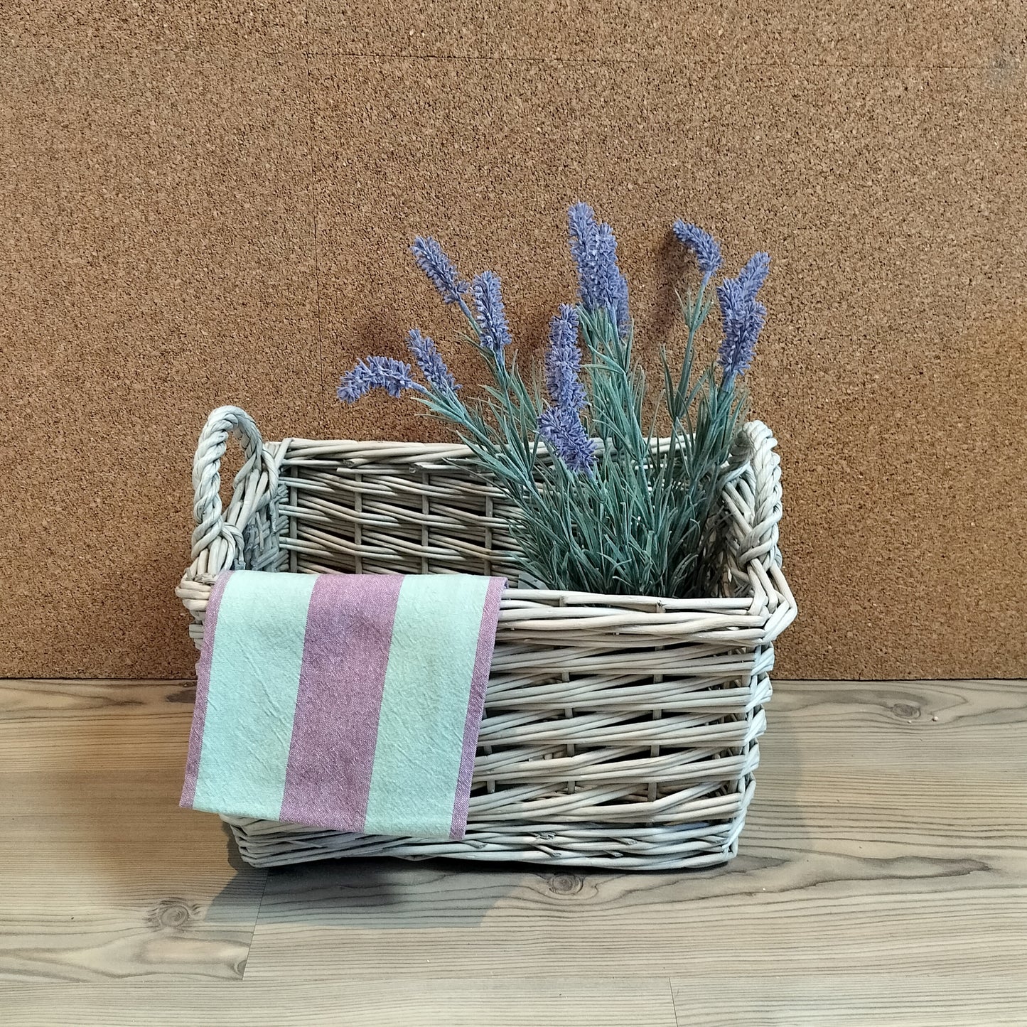 Fletkurv i pil - Small L 37,5 × B 25,5 × H 22 cm.