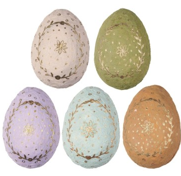 Ib Laursen - Påskeæg (todelt) i forskellige farver H 18 x Ø 13 cm