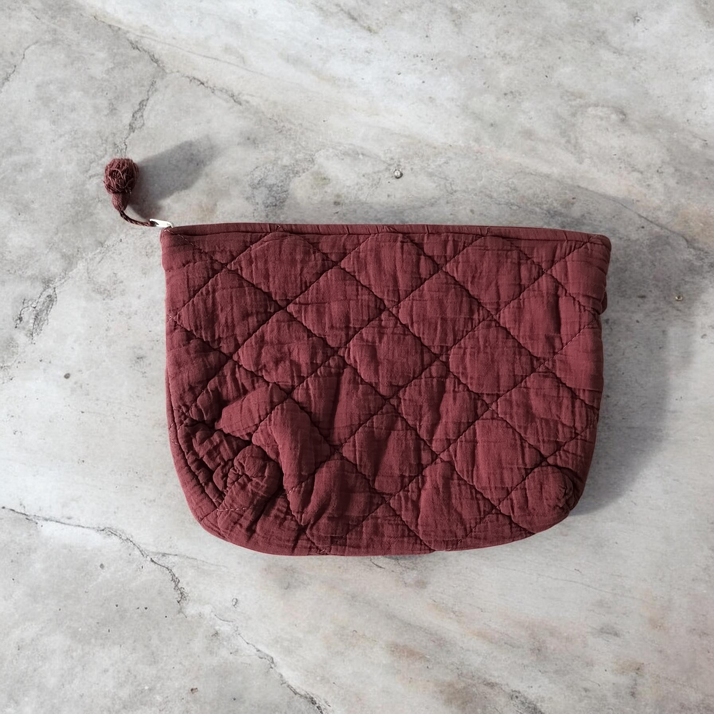 Ib Laursen - Toilettaske quiltet Coral Almond