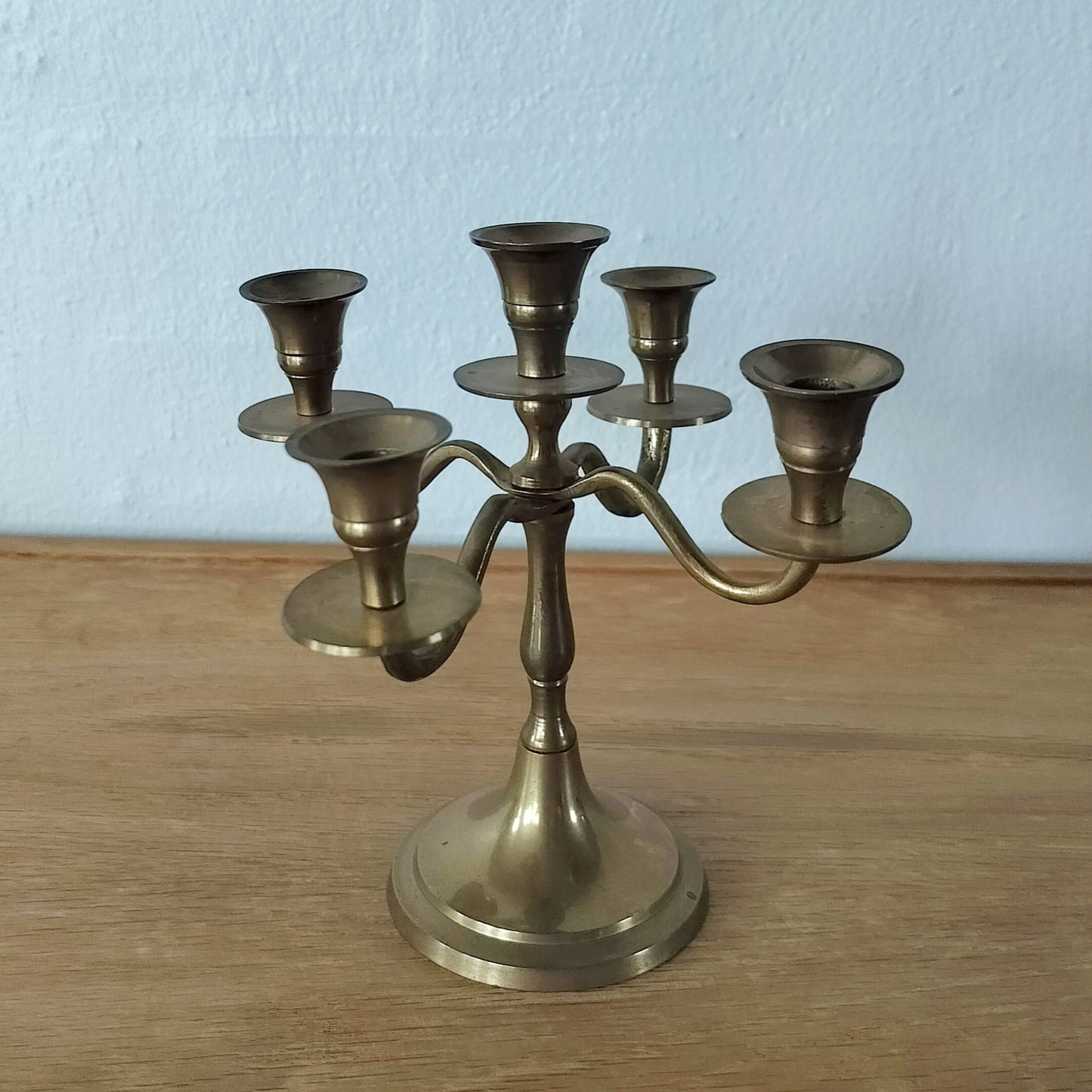 Secondhand - Messing Lysestage til kertelys