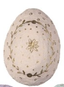 Ib Laursen - Påskeæg (todelt) i forskellige farver H 18 x Ø 13 cm-sart-rosa