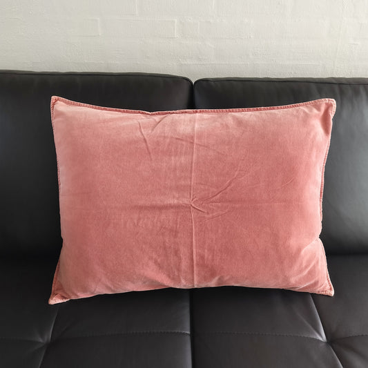 Ib Laursen - Pudebetræk Velour STØVET CORAL 72 x 52 cm