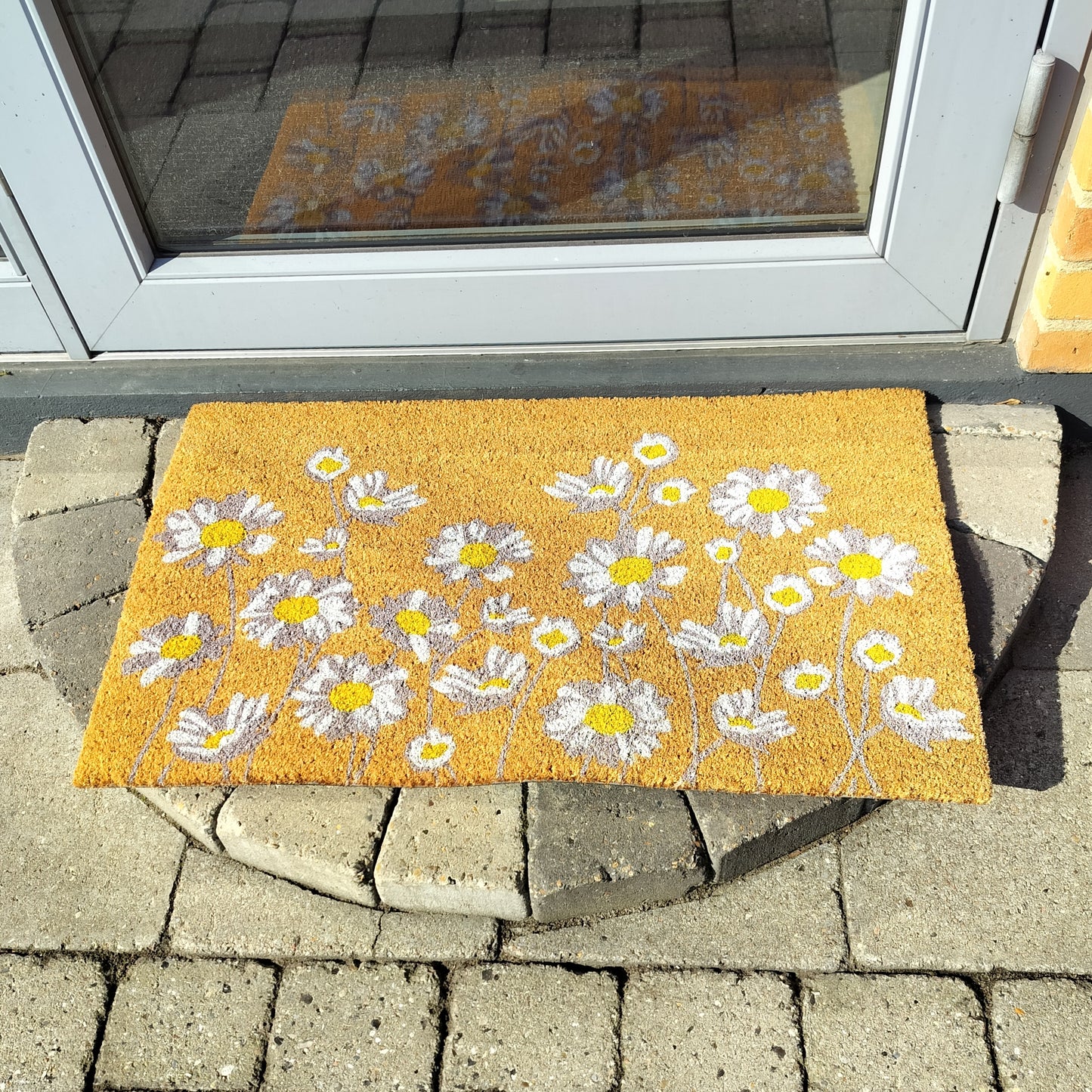 Dørmåtte med blomstermotiv B 45 x L 75 cm