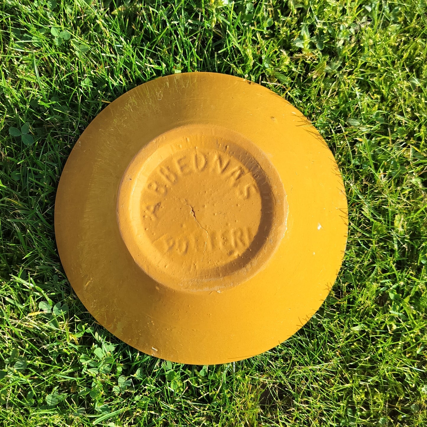 Secondhand - Lille lerskål fra Abbednæs potteri Ø 16,5 x H 5,5 cm