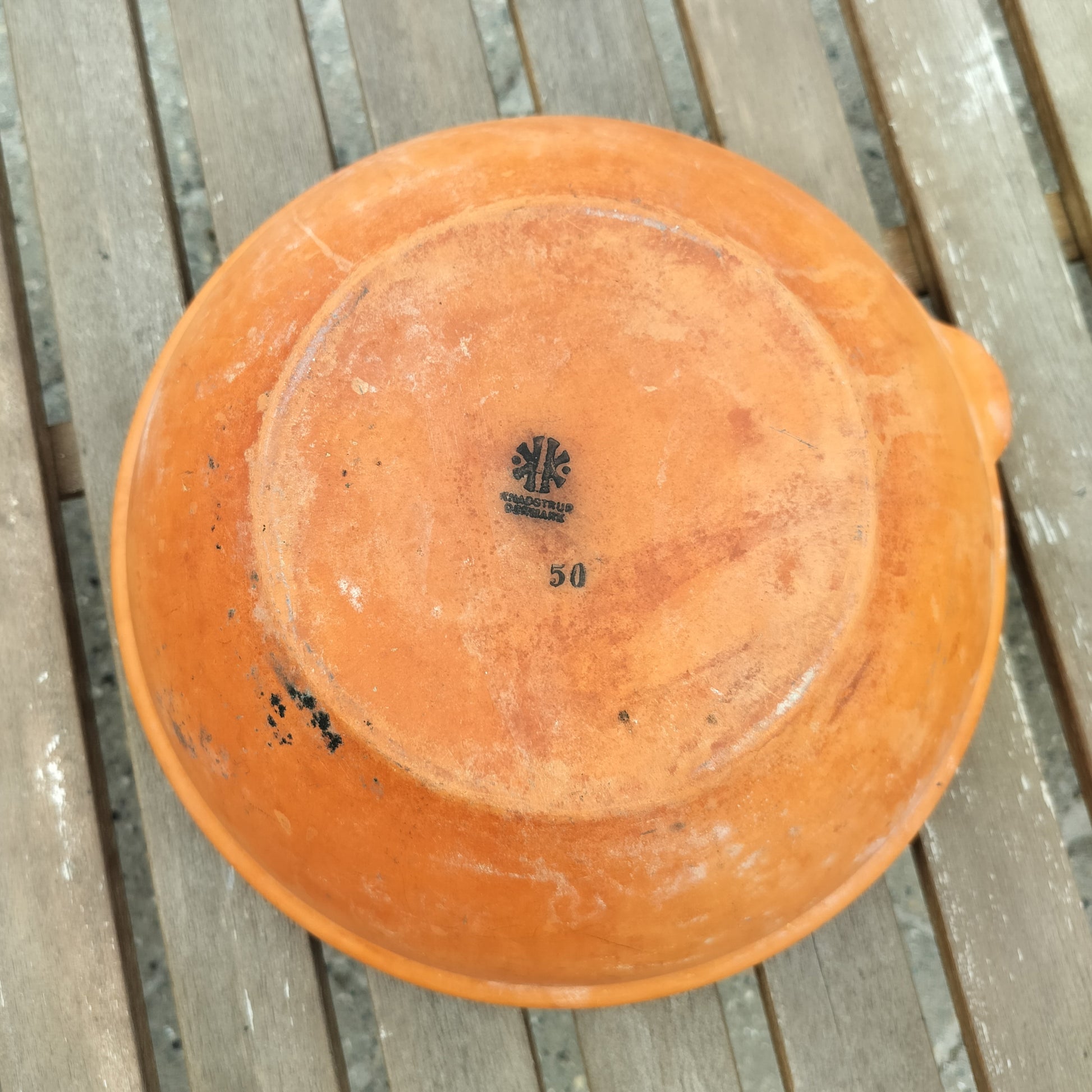 Secondhand - Lerfad fra Knabstrup Ø 27/28,5 x H 10,5 cm