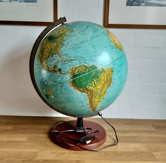 Secondhand - STOR Scan-Globe Globus på træfod H 54 cm