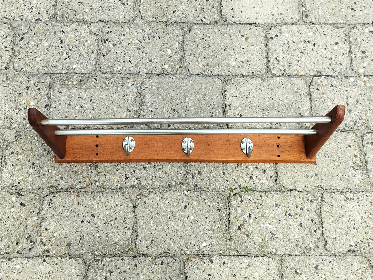 Secondhand - knagerække med hattehylde B 60 x D 24 x H 7 cm