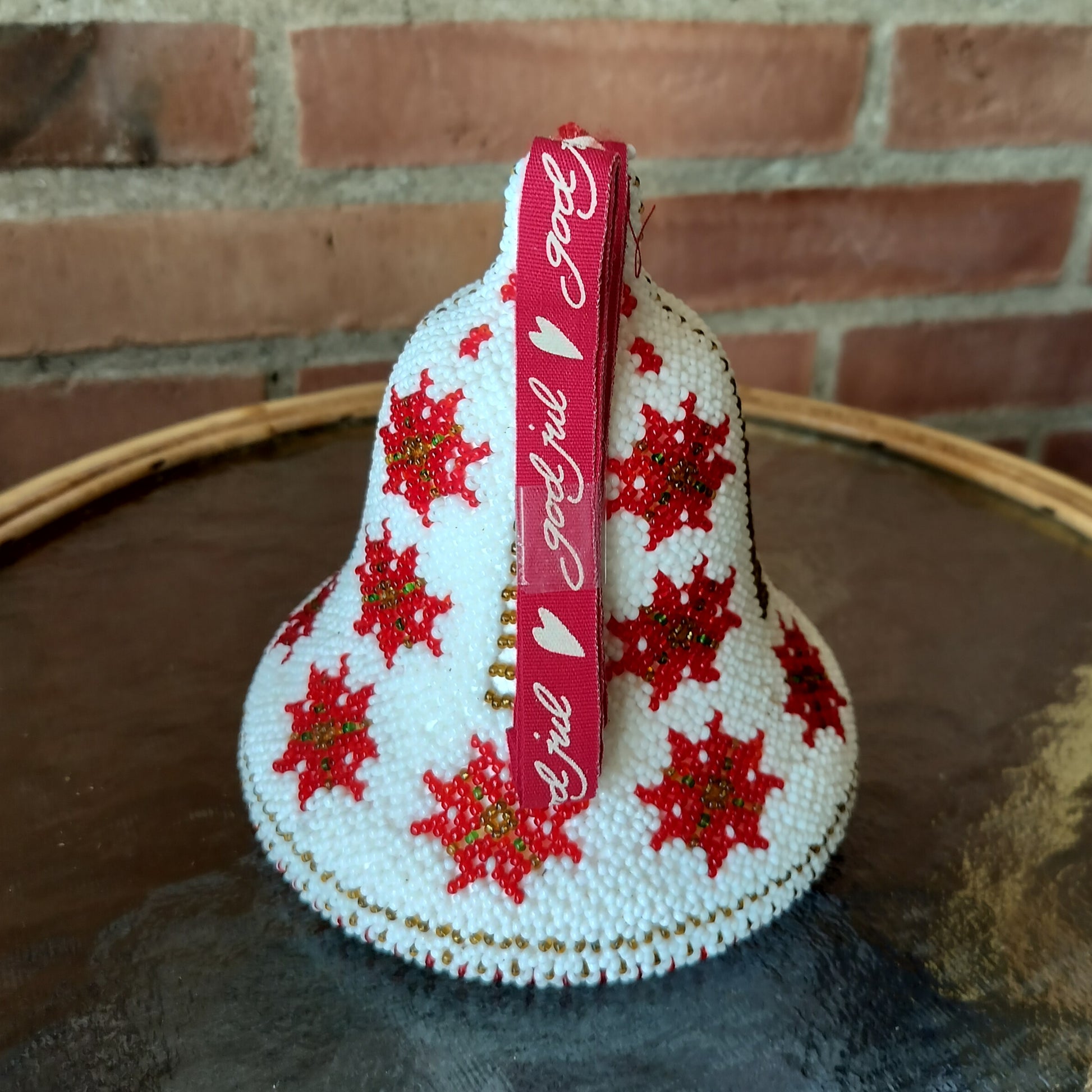 Secondhand - Hvid Perle klokke med snor