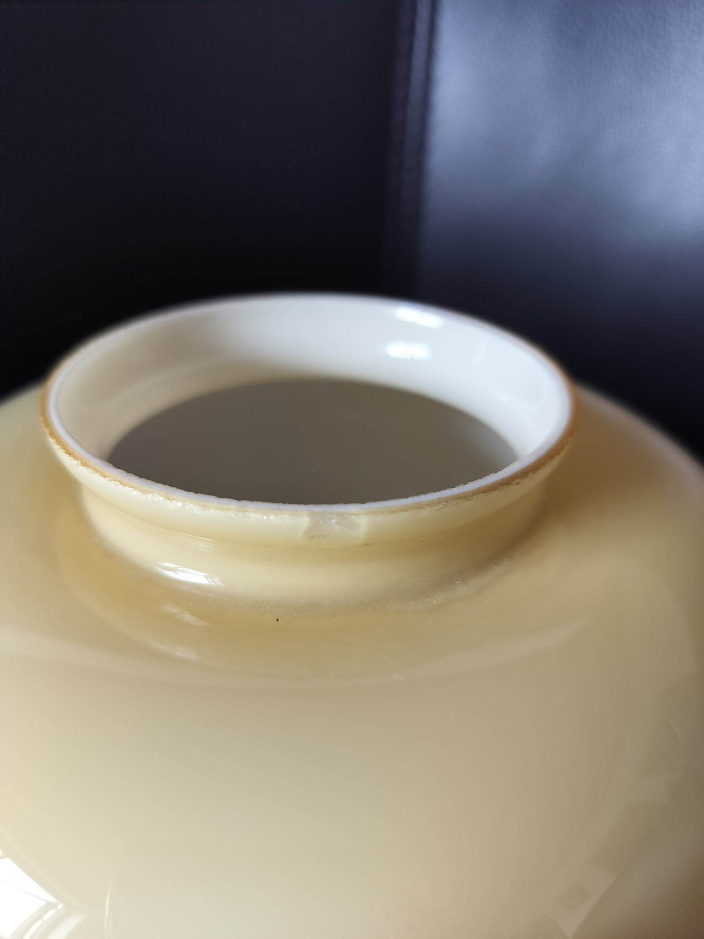 Secondhand - Gammel retro glas lampeskærm