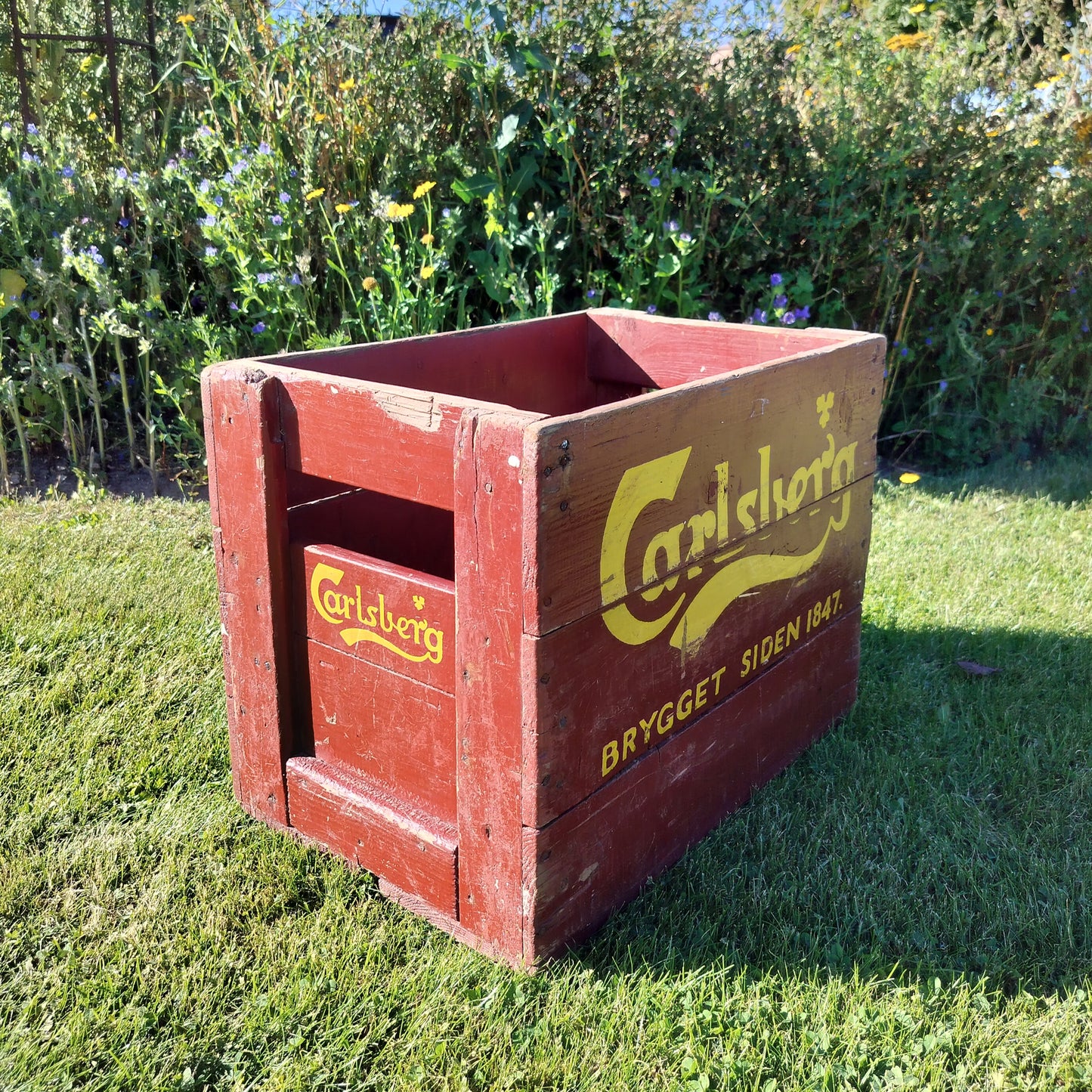 Secondhand - Carlsberg ølkasse (træ)