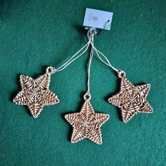 Ib Laursen - Stjerne Cane 3 stk. B 9,5 x H 10 cm