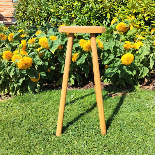 Secondhand - Gammel og høj skammel H 65,5 cm