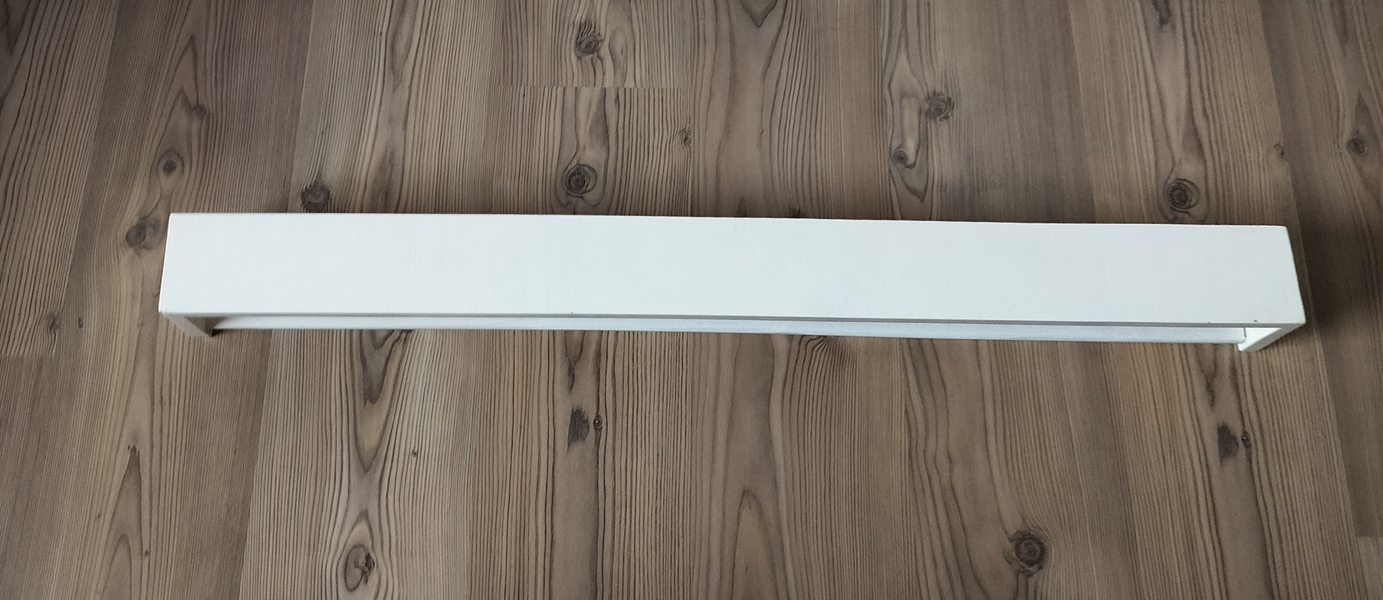 Secondhand - Vendbar smal hylde, hvidmalet L 100 cm