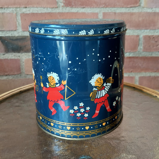 Secondhand - Gammel kagedåse med engle