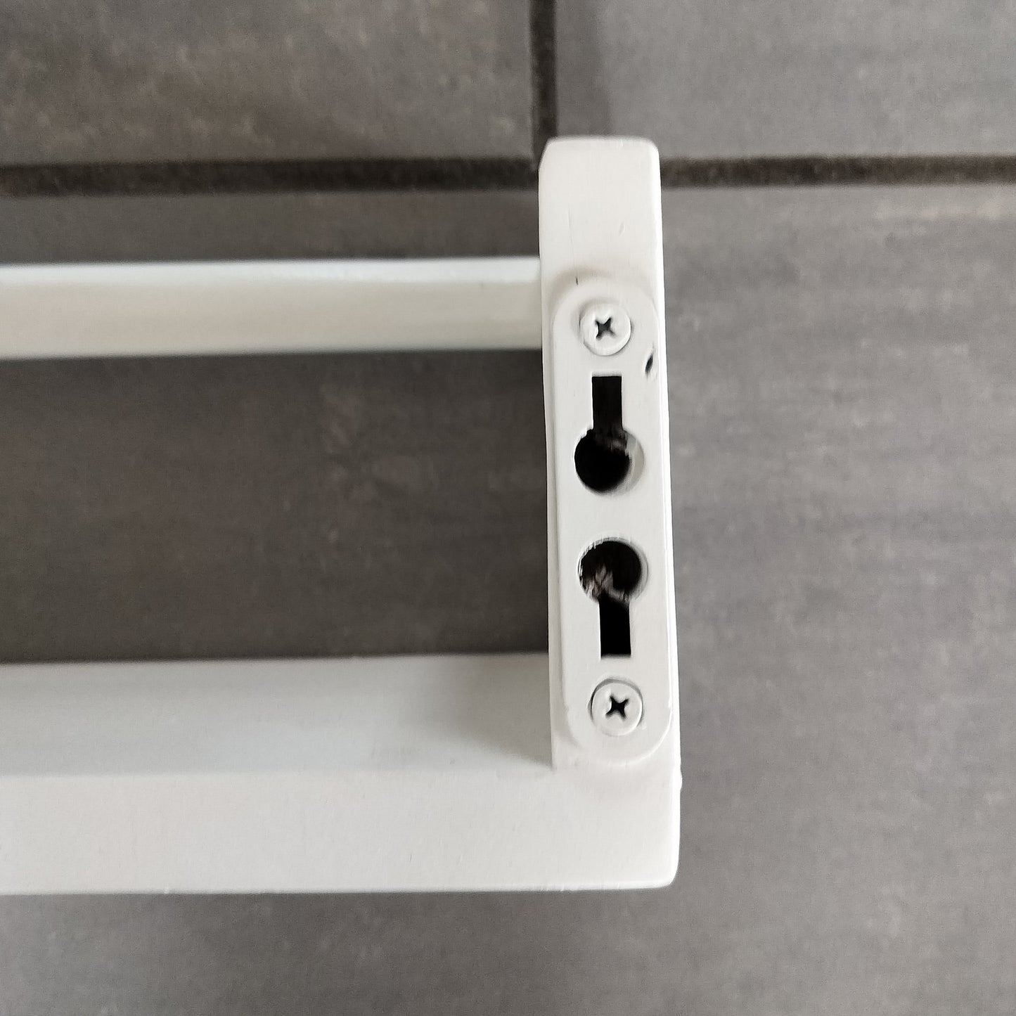 Secondhand - Vendbar smal hylde, hvidmalet L 100 cm