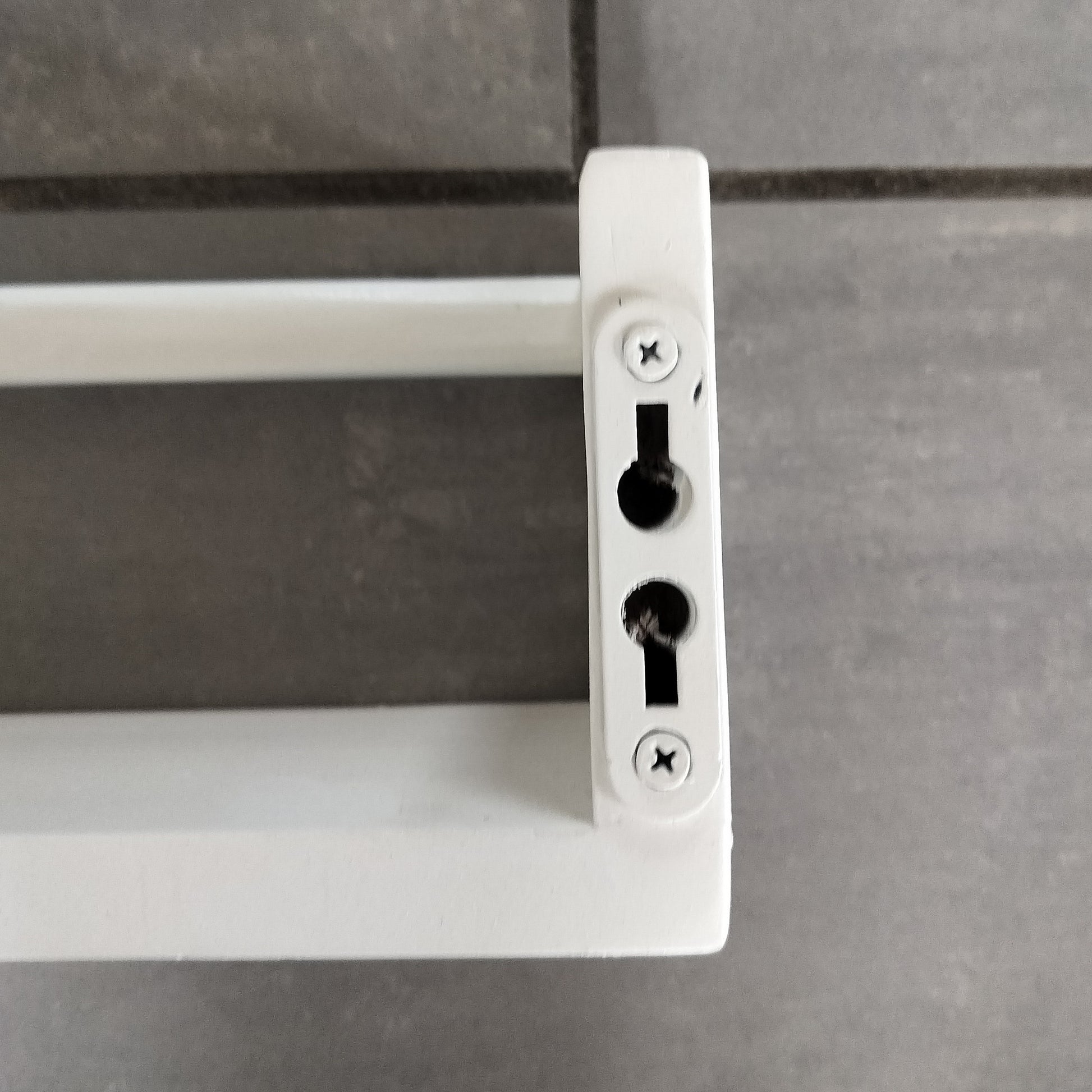 Secondhand - Vendbar smal hylde, hvidmalet L 100 cm