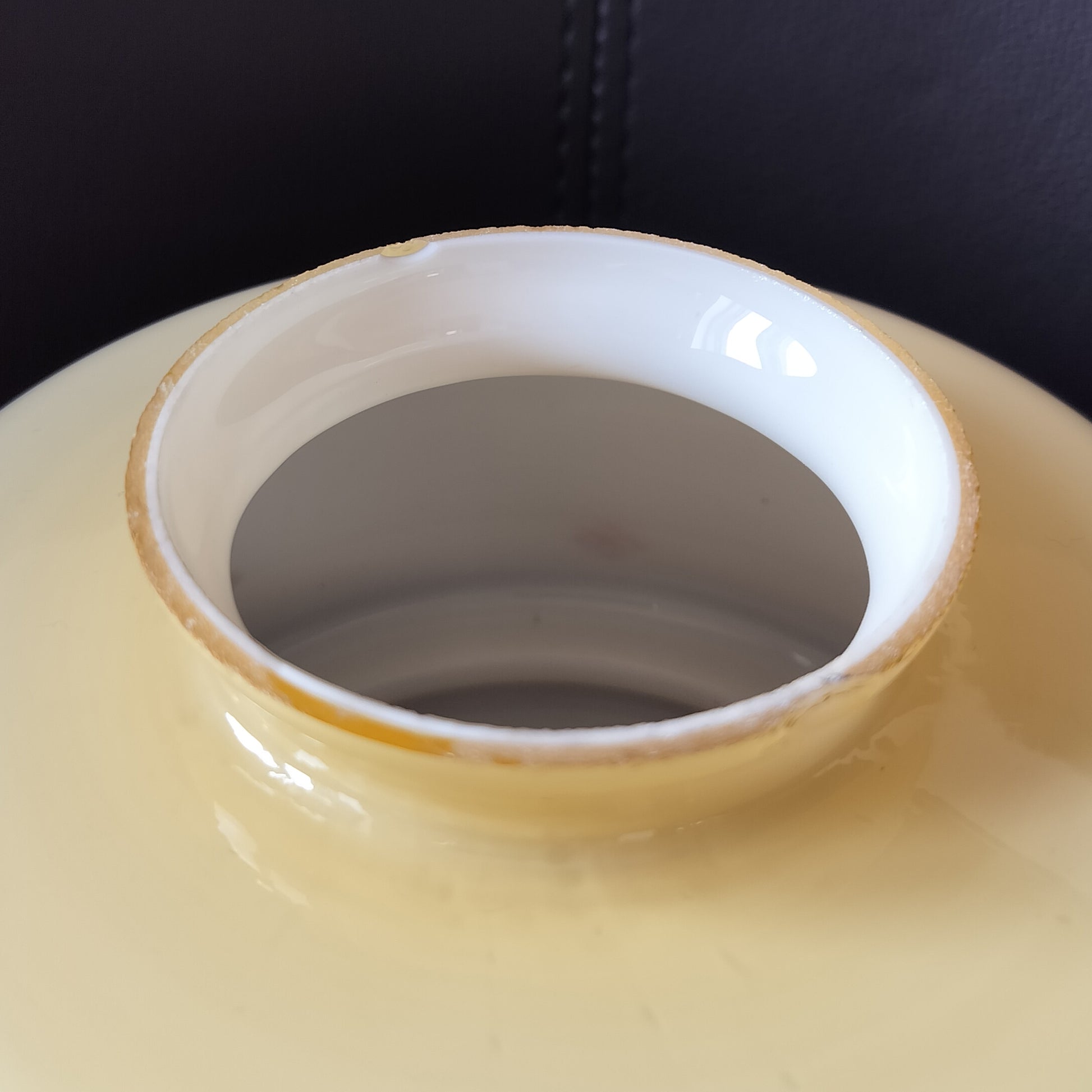 Secondhand - Gammel retro glas lampeskærm med stjerne mønstre