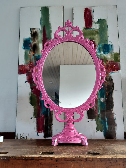 Secondhand - Spejl pinkmalet