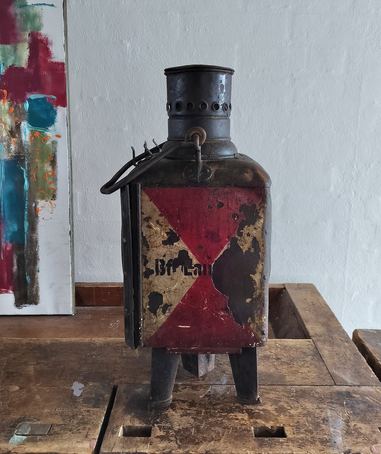 Secondhand - Gammel Signallampe