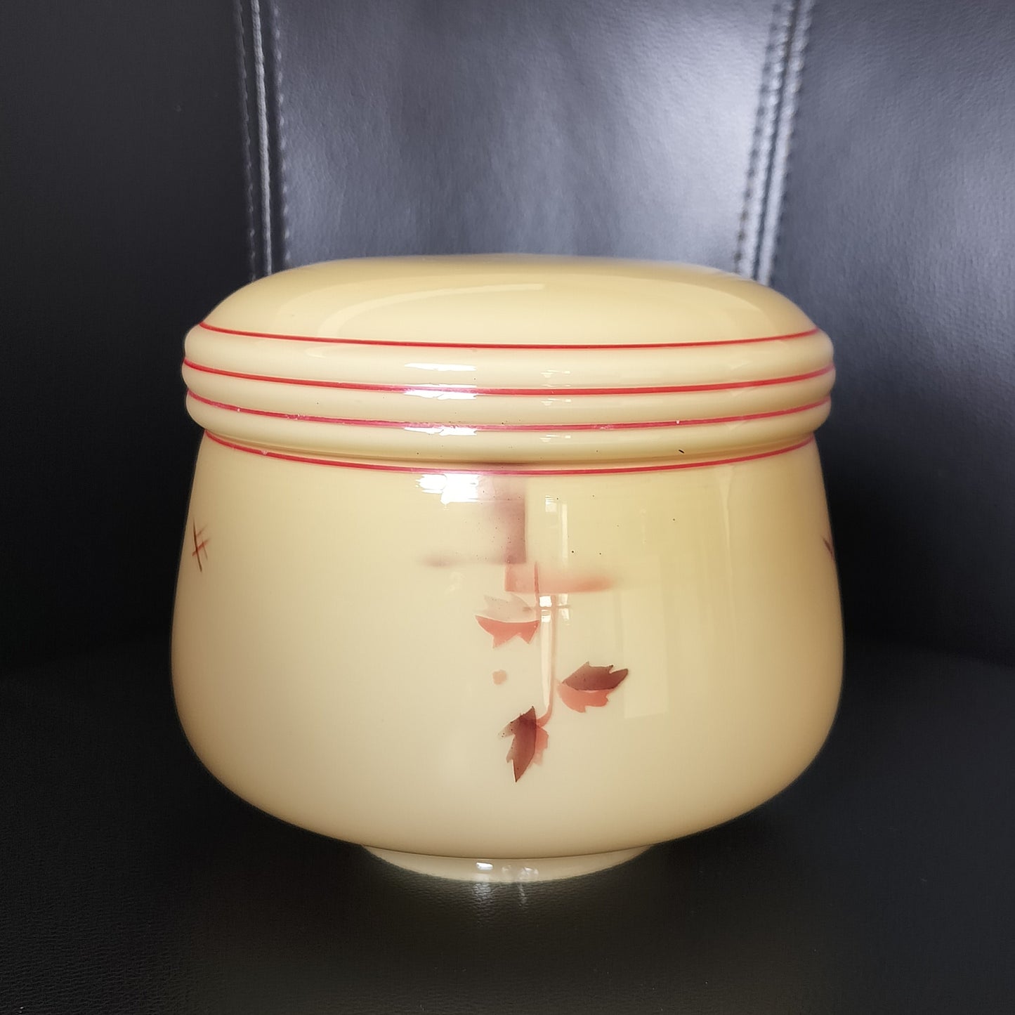 Secondhand - Gammel retro glas lampeskærm