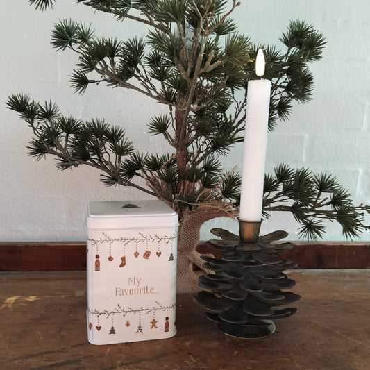 Ib Laursen - Kagedåse lille firkantet med ranke og Tekst 'My Favorite'