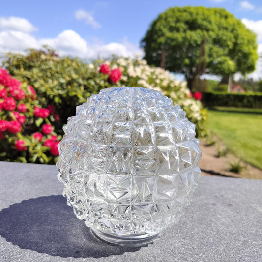 Secondhand glas lampekuppel Ø14,5 cm – Vintage stil