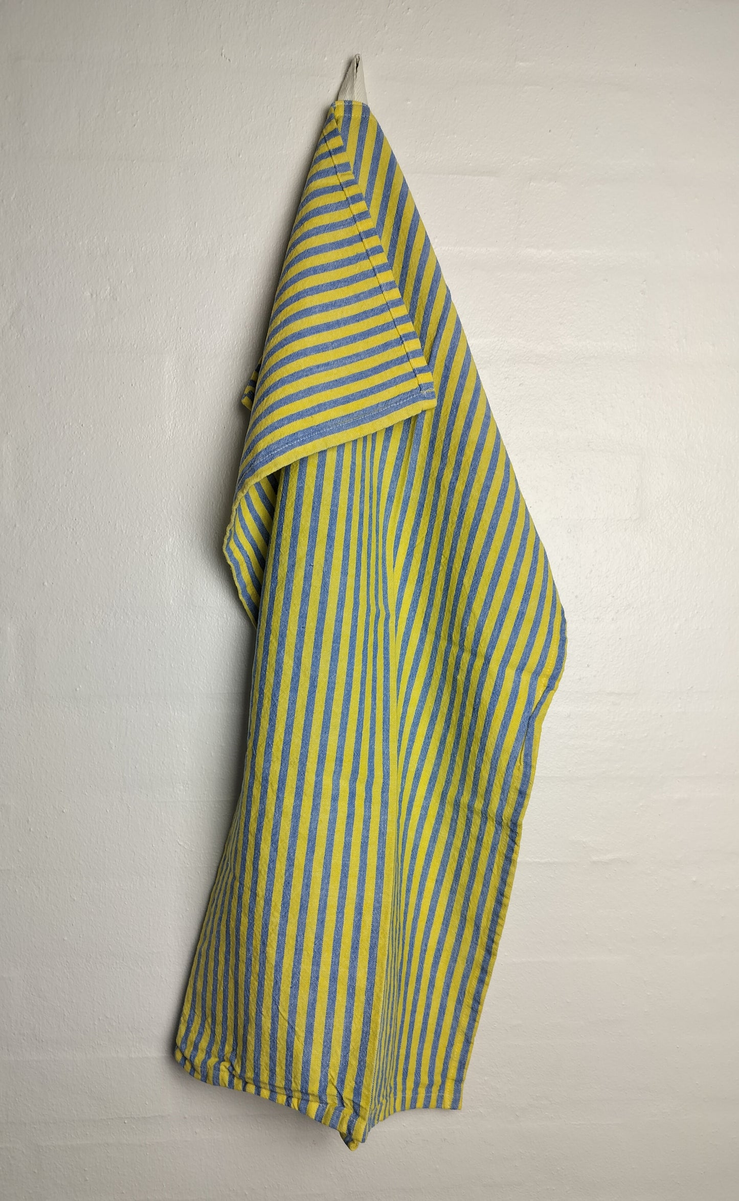 Viskestykke blå og gul