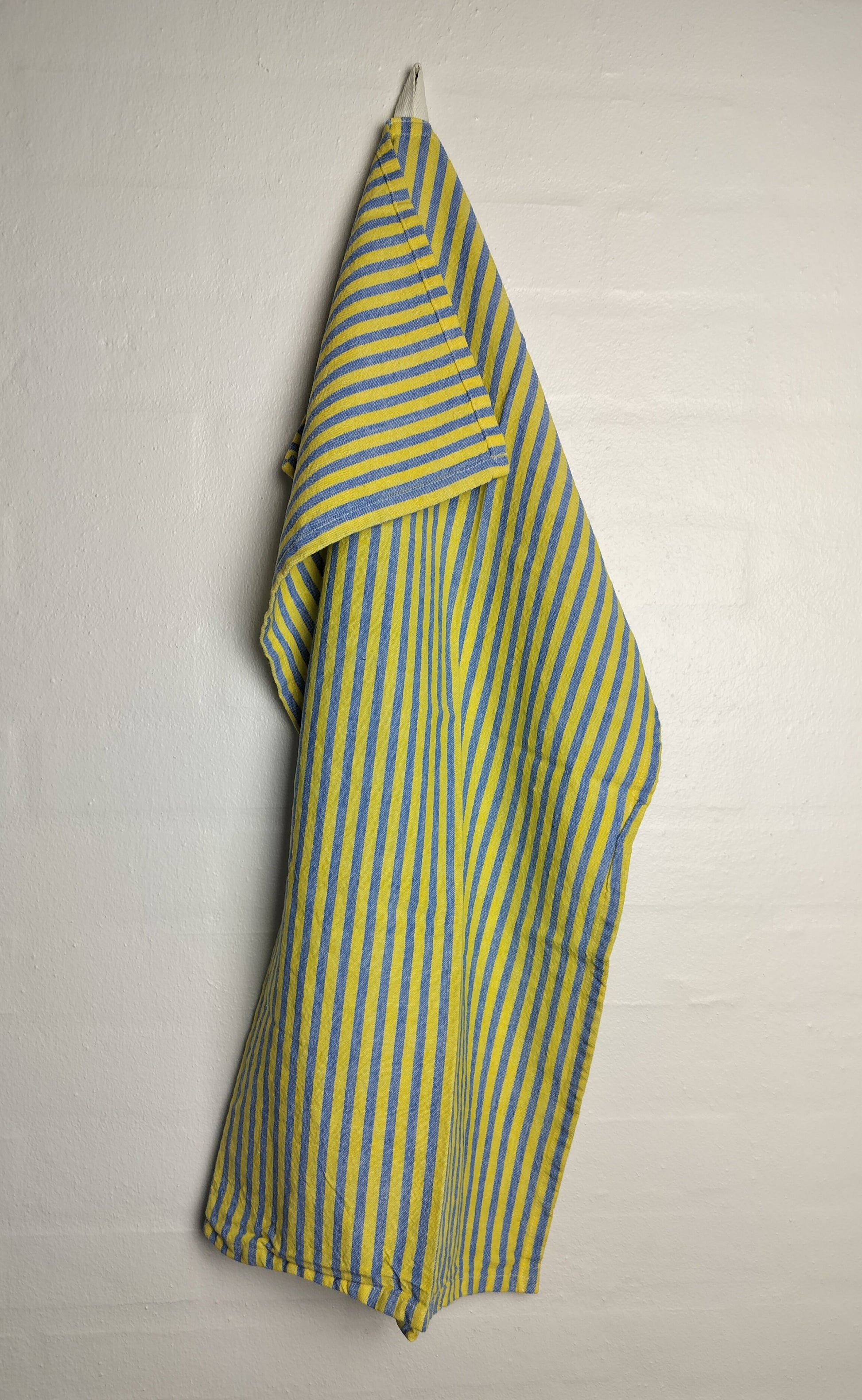 Viskestykke blå og gul