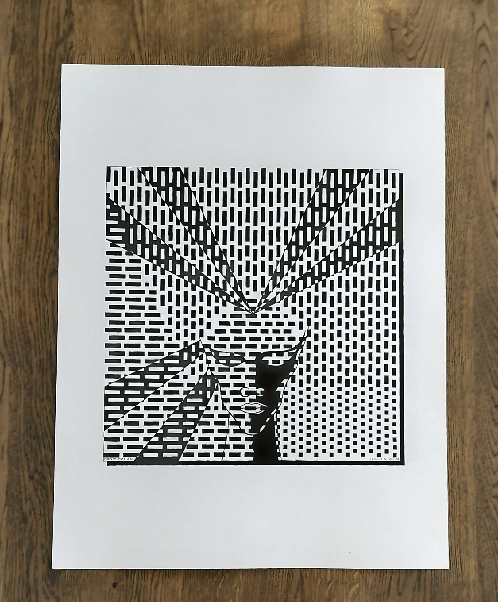 Håndtegnet billede af Lucien Zen - Sonic Ozean