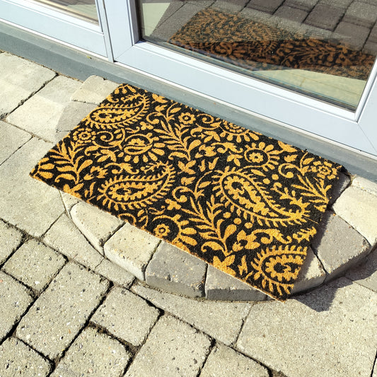 Dørmåtte med paisleymønster B 45 x L 75 cm
