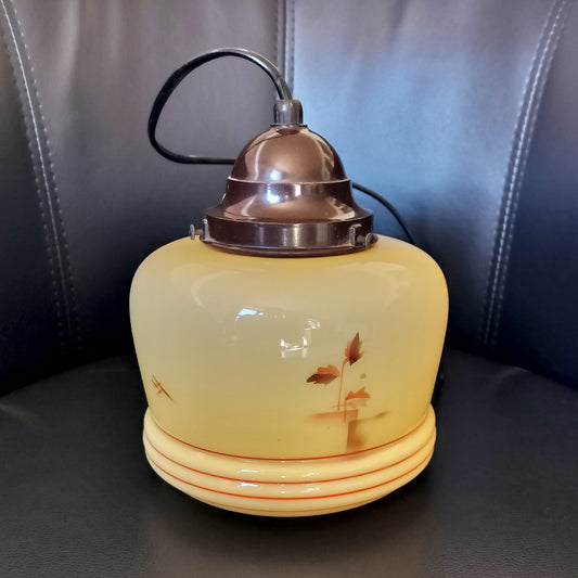 Secondhand - Gammel retro glas lampe
