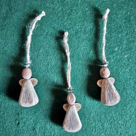 Ib Laursen - Engel 3 stk. Lucia til ophæng H 6,8cm