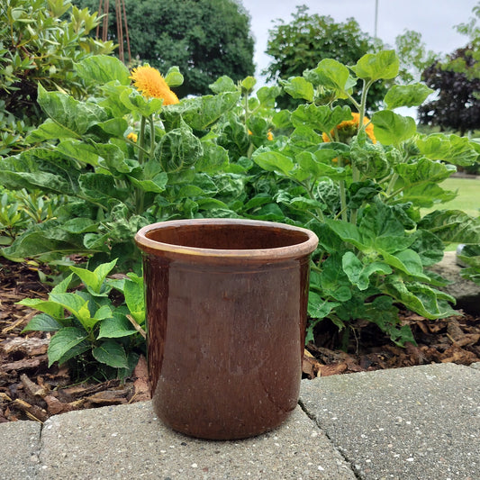 Secondhand - Syltekrukke "4" Ø 19 x H 20,3 cm