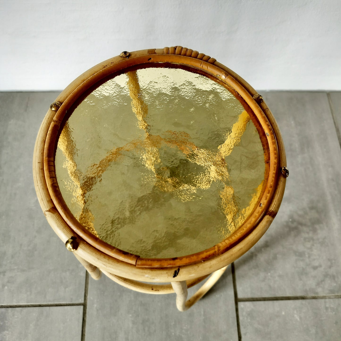 Secondhand - bambus opsats Ø 23 x H 44,5 cm