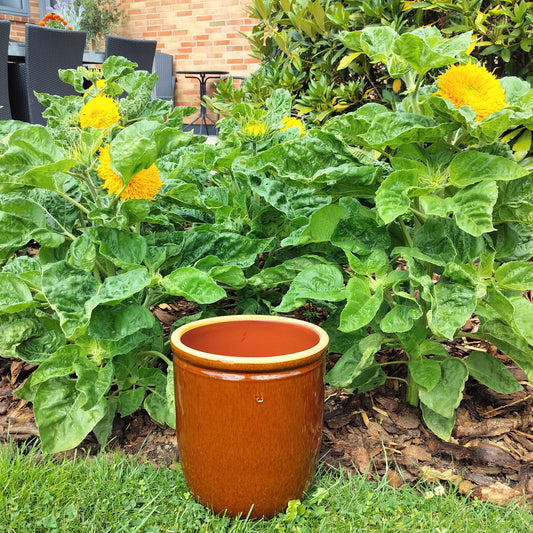 Secondhand - Syltekrukke "4" Ø 19,5 x H 21 cm