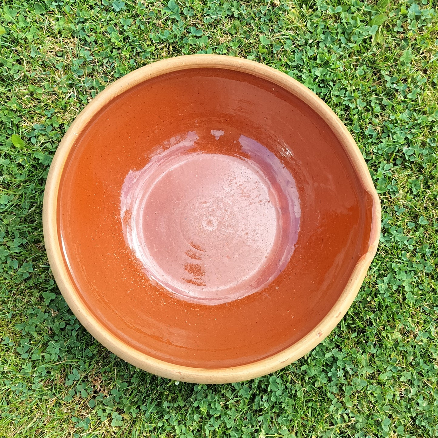 Secondhand - Gammelt lerfad Ø 33 cm