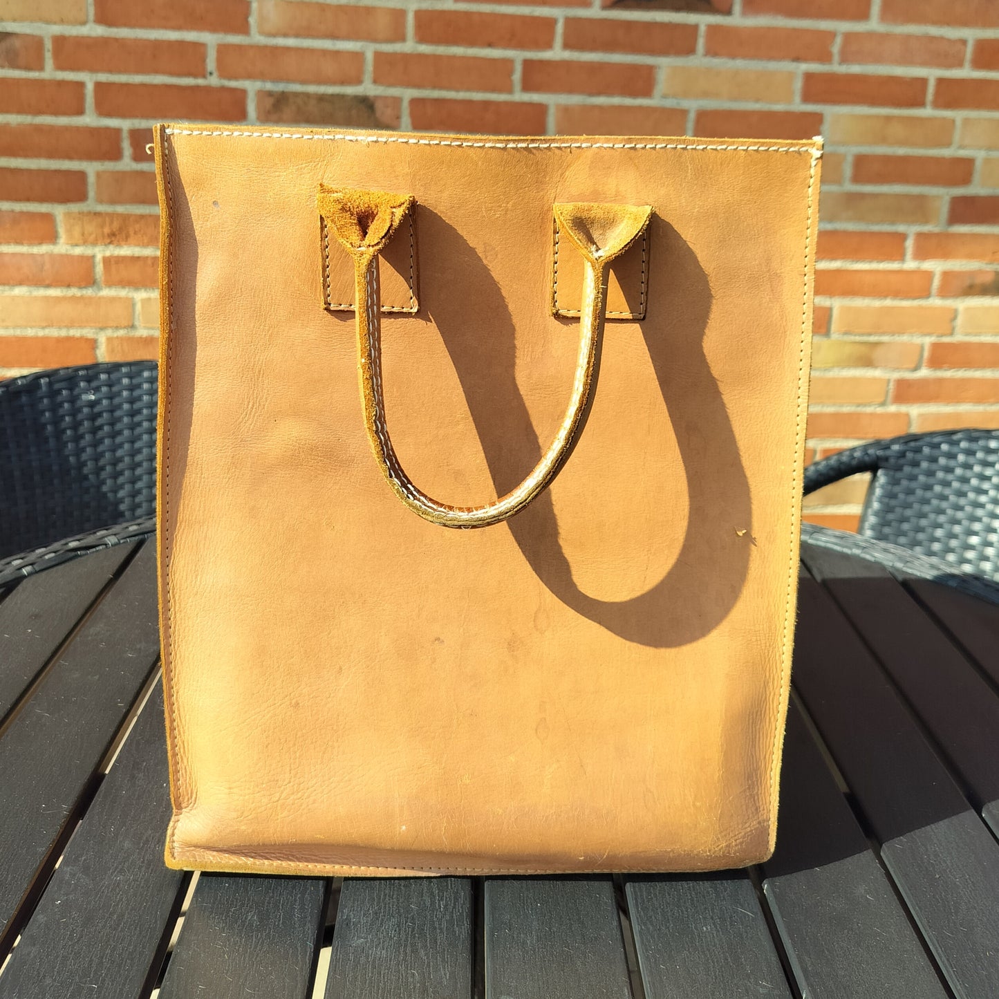 Secondhand - Shopper af kernelæder
