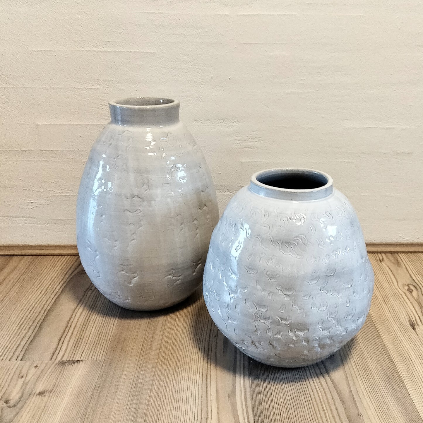 rustikke krukker i 2 højder