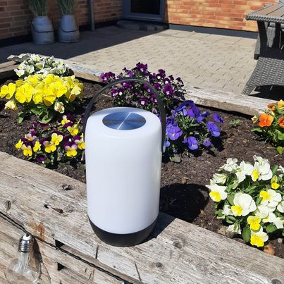LED touch lanterne med med hank H 19 cm