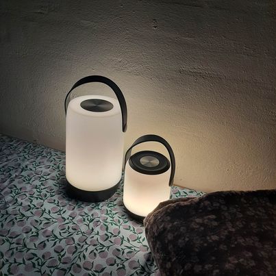 LED touch lanterne med med hank H 19 cm