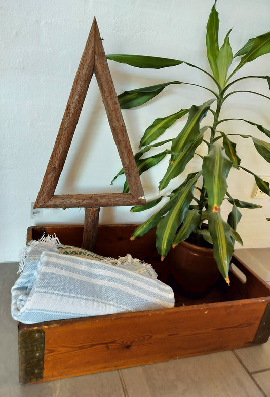 Secondhand - Gammel trækasse med metal på hjørner