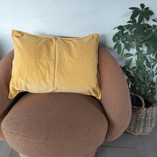 Ib Laursen - Pudebetræk Velour LEMON DROP 72 x 52 cm